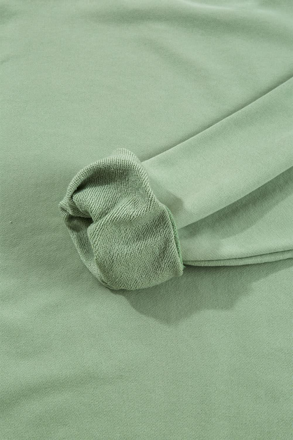 Smoke green drop shoulder sweatshirt - Love Salve
